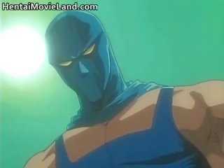 Muskulär maskerad rapeman lugg sexig animen part5