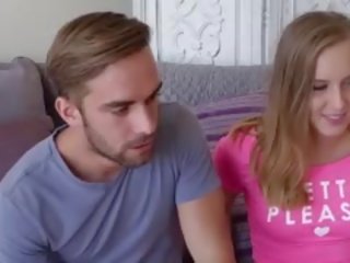 Blonde Teen Charli Gets Filled With Cum