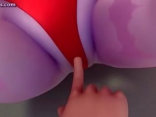Teenie Animated With Small Boobs
