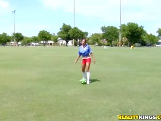 Beautiful soccer players Emiliana Grey and her gf