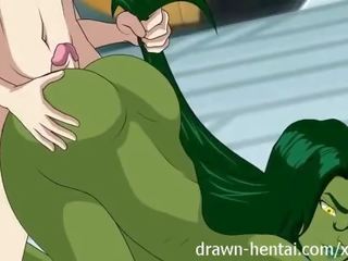 Fantástico quatro hentai - she-hulk moldagem
