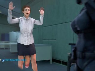 Futa con gigante peter en oficina, gameplay episodio