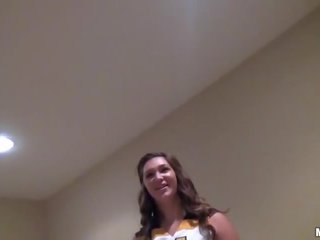 Sexy cheerleader kristtorn michaels pounded