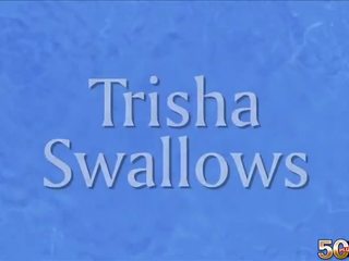 Trisha Gets Ass Fucked By Two Guys And Swallows