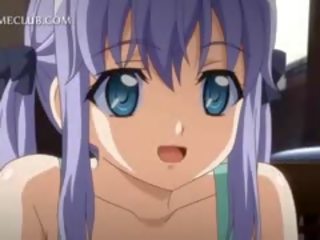 Shy Anime Doll In Apron Jumping Craving Dick In Bed