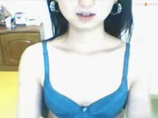Asiatisk tenåring jente webkamera vis