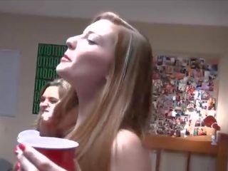 Hot college party with very drunk students
