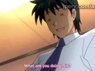 Søt anime skolejente suger pervs dong henhold den bord