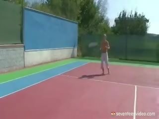 Blonde Tennis Lover