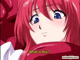 Redhead anime hot drilled allhole by tentacles