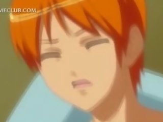 Tihane rubbed 3d anime tüdruk imemine riist sisse lähivõte